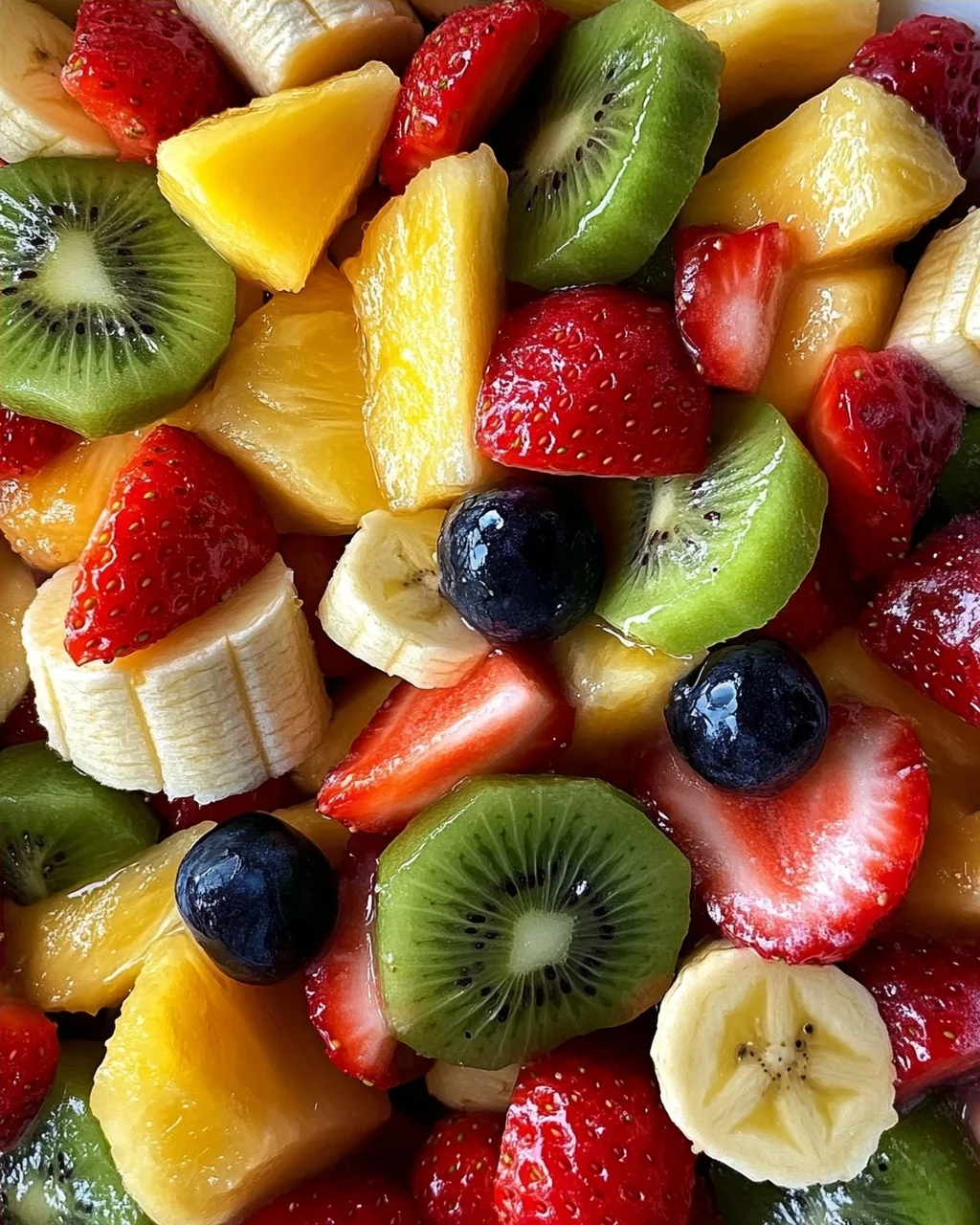 Obstsalat mit klassischem Dressing