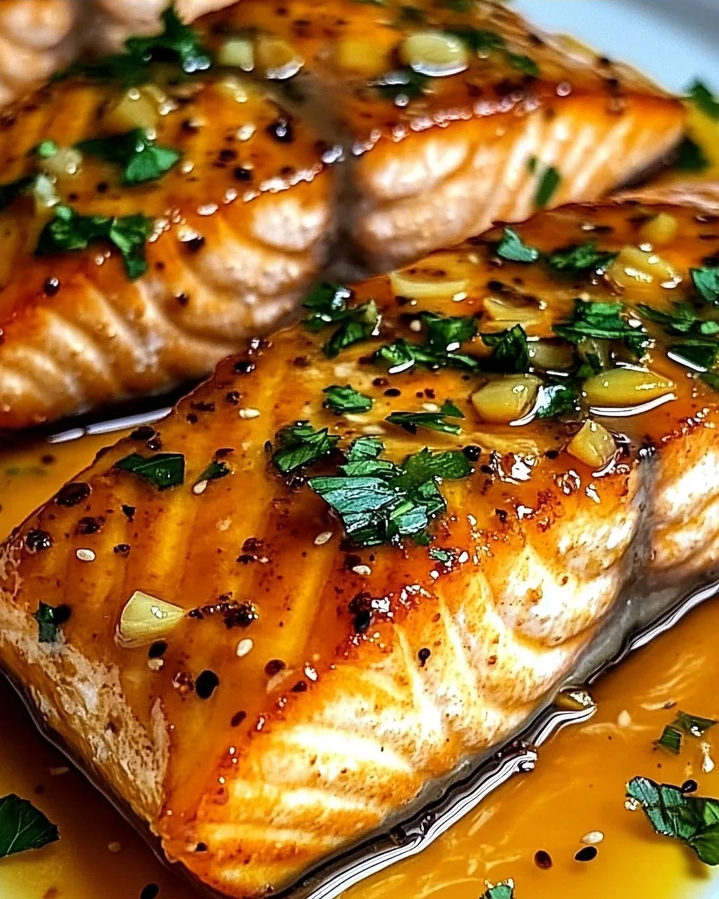 Orangen-glasierten Lachs in 15 Minuten zubereiten