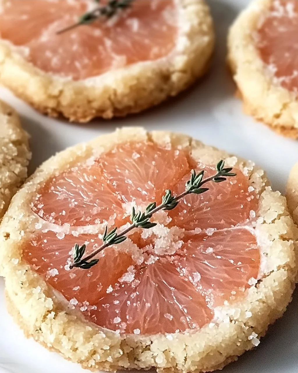 Pink Grapefruit und Thymian Vegane Kekse einfach gemacht