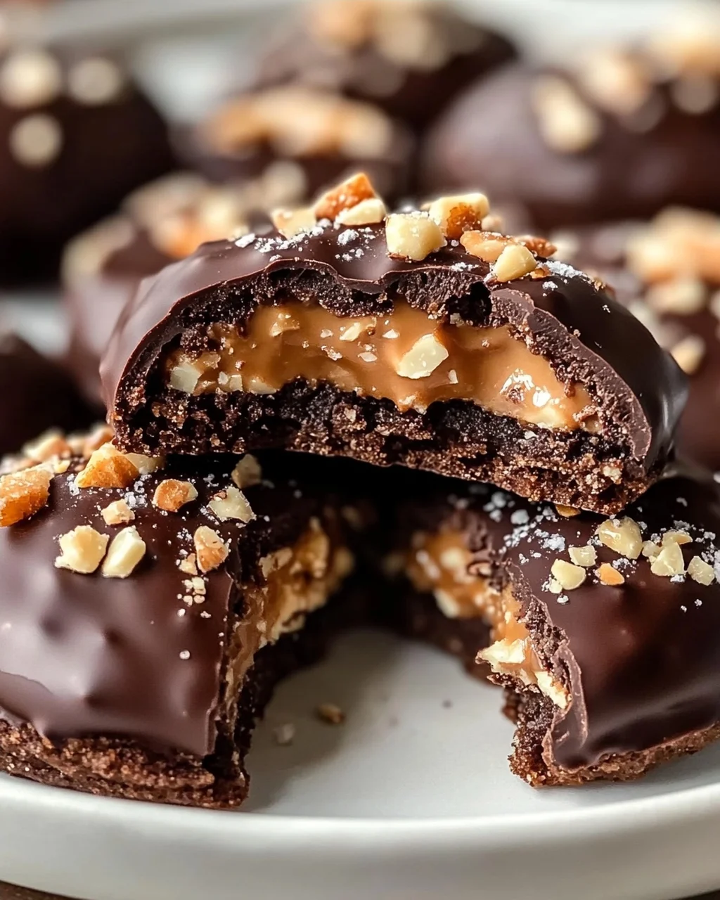 Rocher Plätzchen Rezept: Nougat Schoko Weihnachtskekse