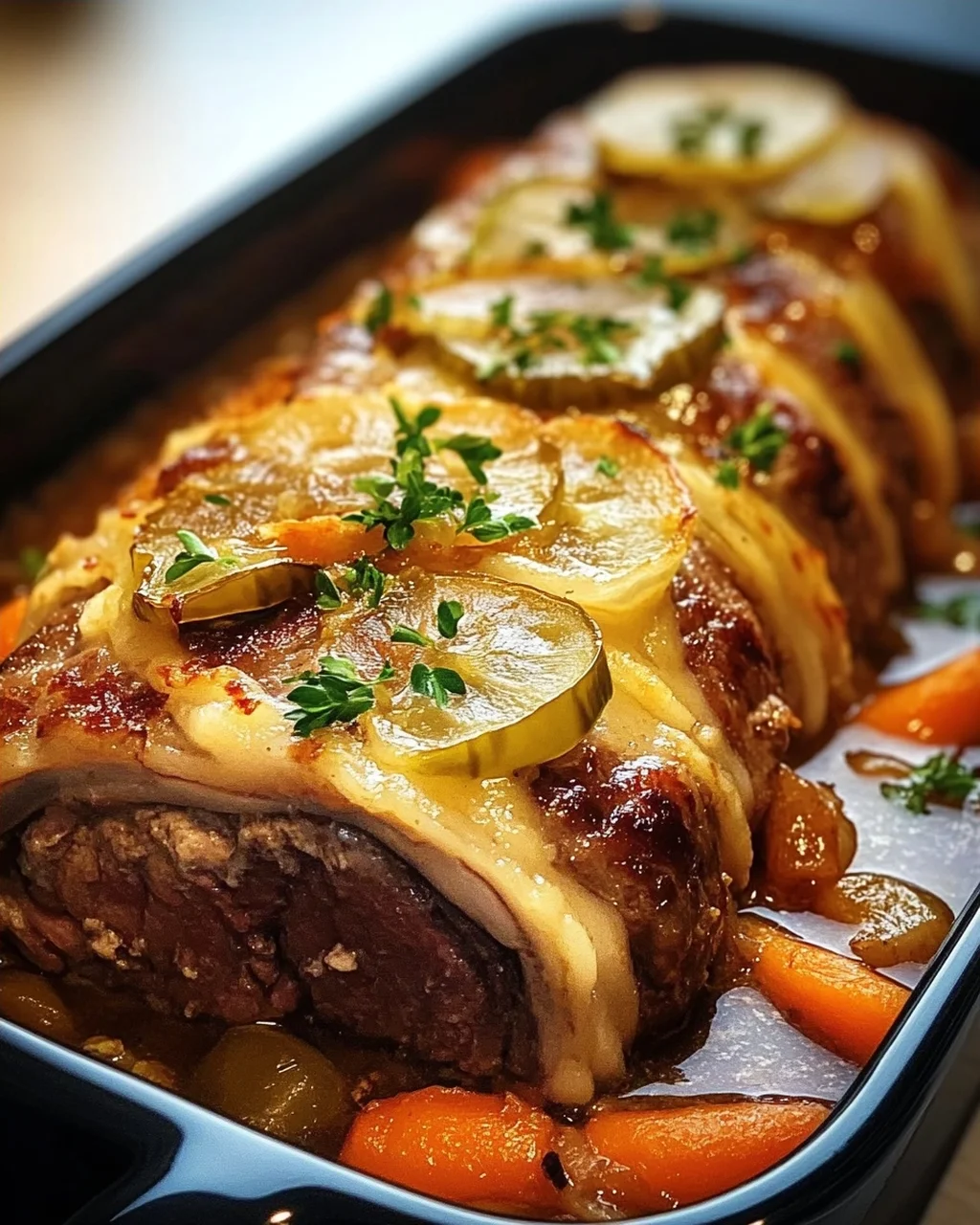 Rouladentopf aus dem Backofen