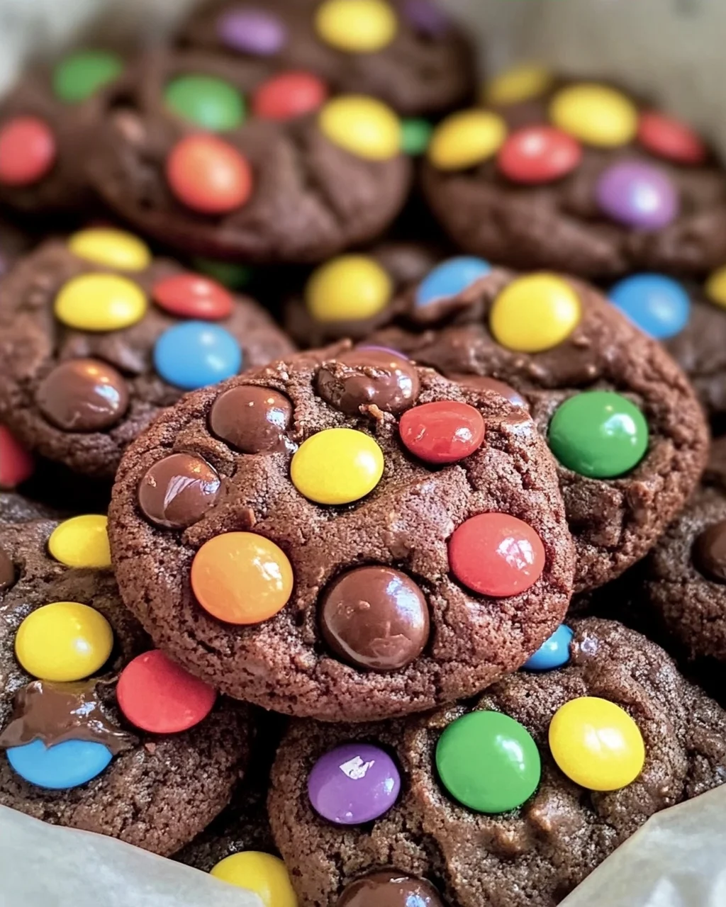 Schokoladen Cookies mit Smarties