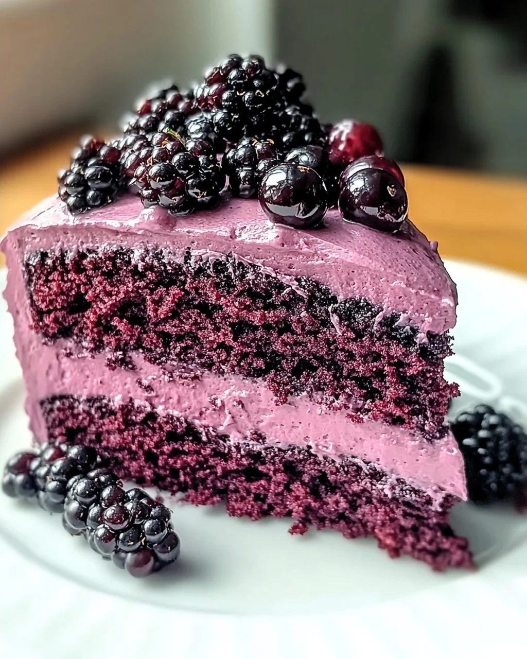 Schwarze Johannisbeer-Velvet-Kuchen-Glück für jeden Anlass