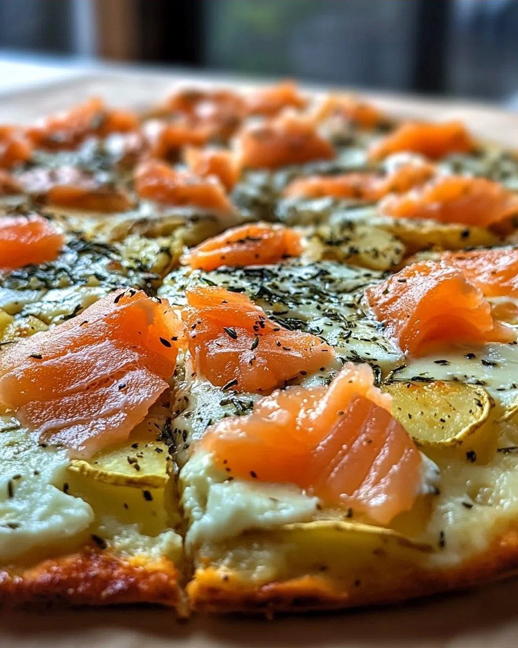Smoked Salmon Potato Pizza: Quick, Creamy, and Irresistible!