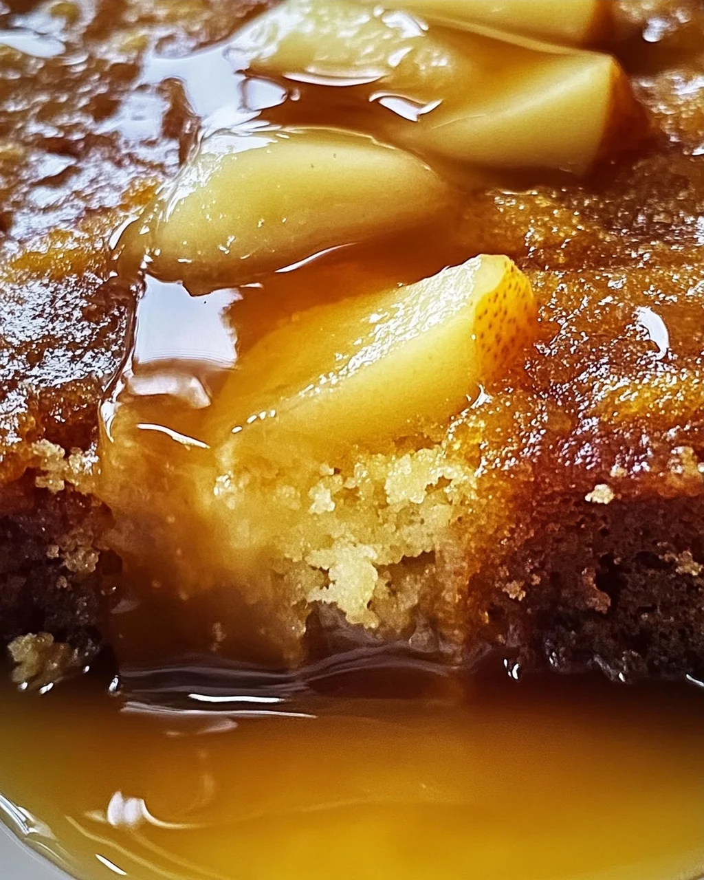 Sticky Pear and Ginger Cake