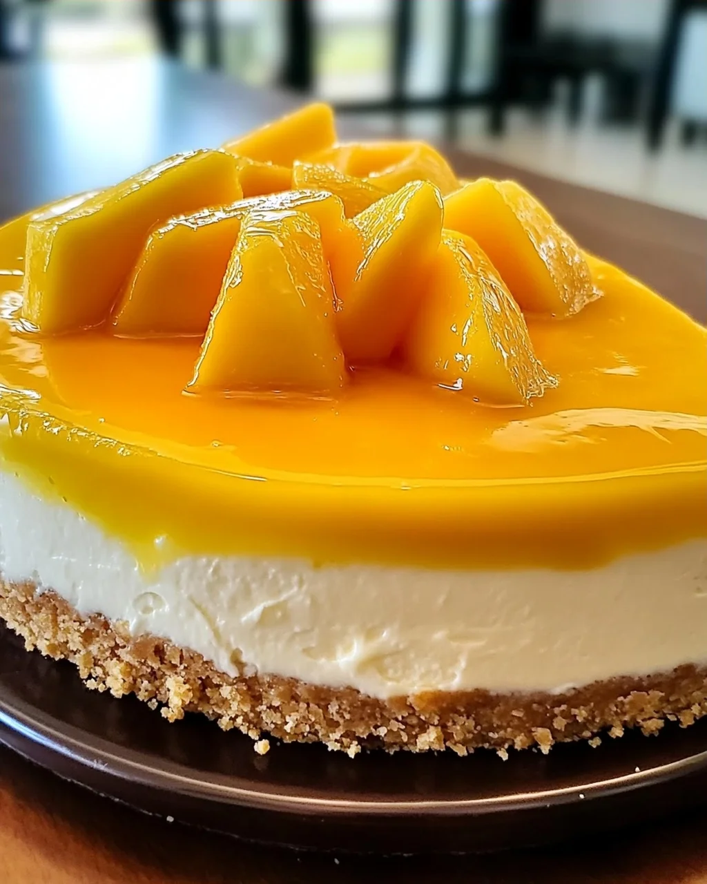 Tropisches Mango-Cheesecake für deinen Sommerabend