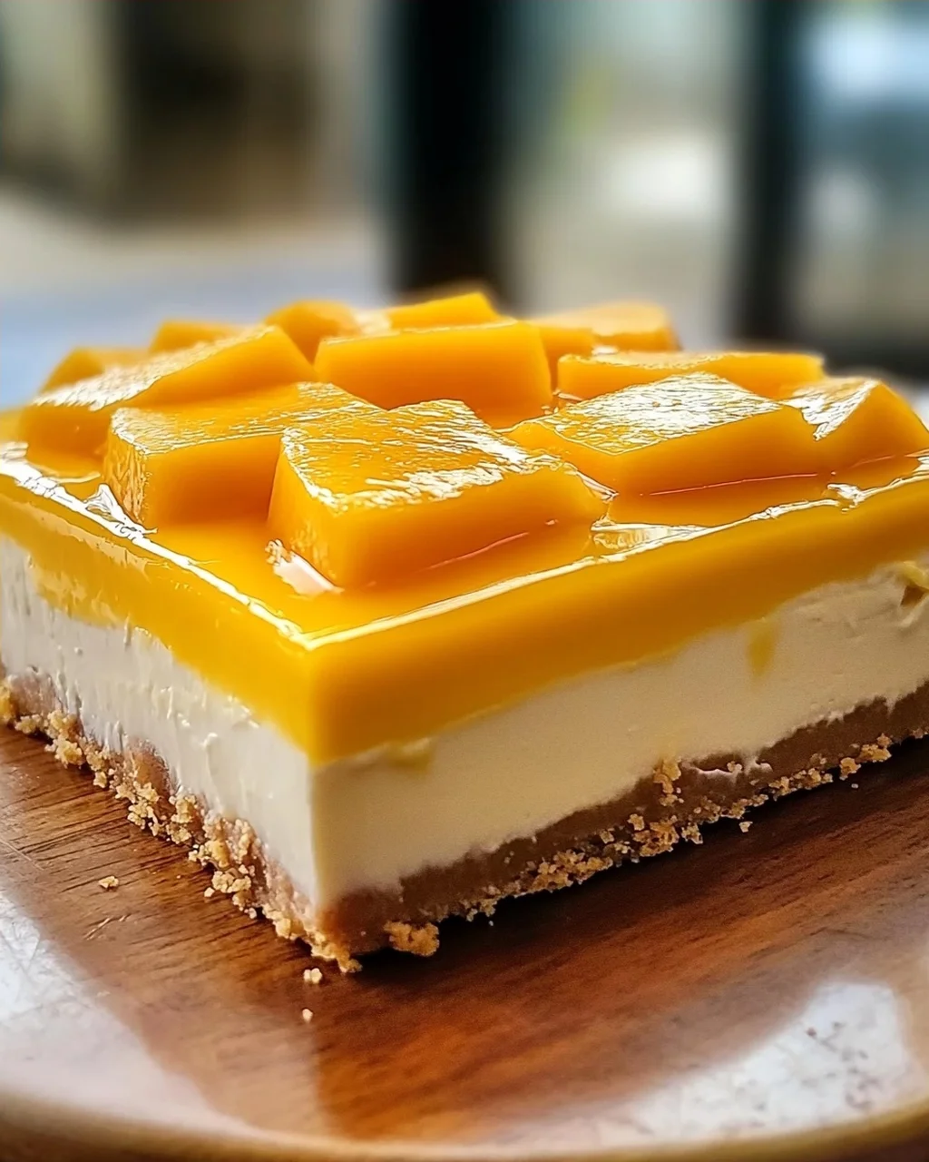 Tropisches Mango-Cheesecake für deinen Sommerabend