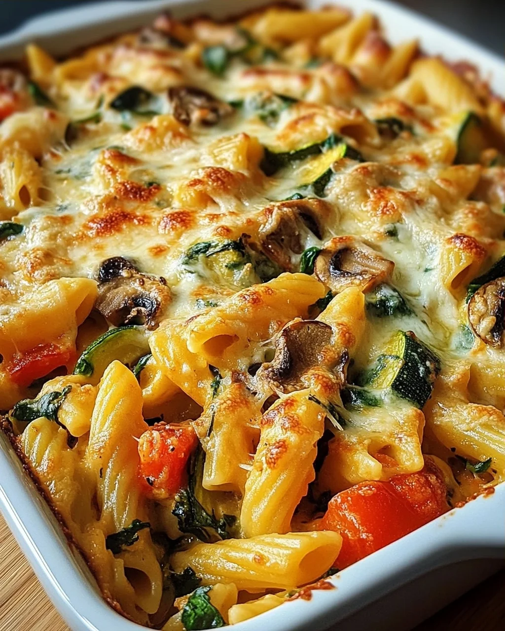 Vegetarischer Nudelauflauf